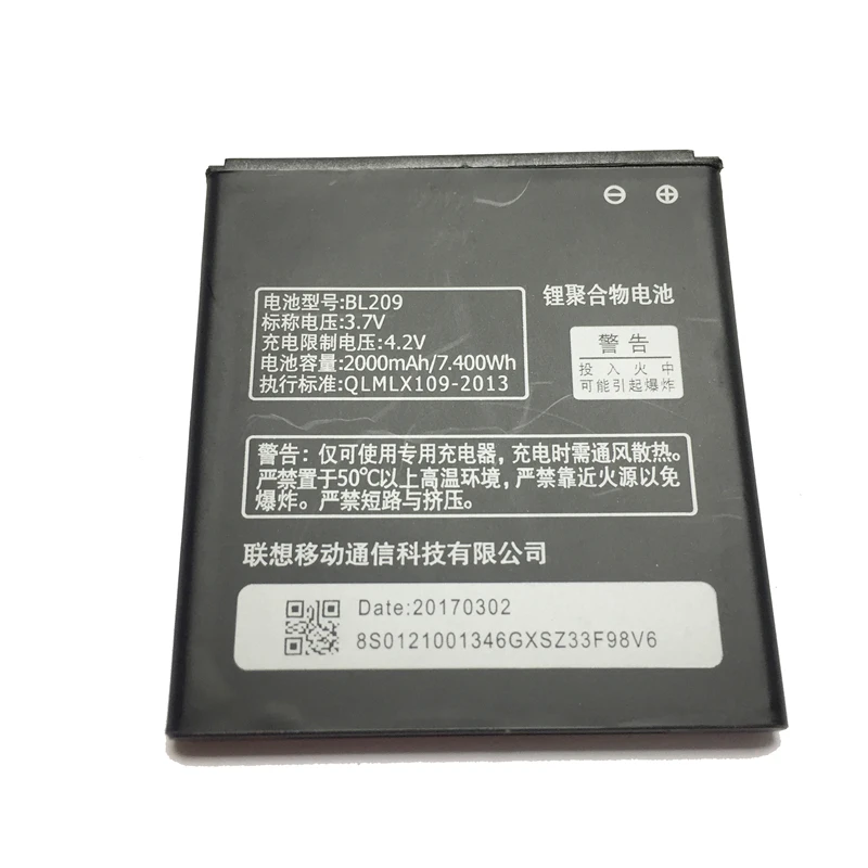 MaleCrane Replacement Cell Phone Battery 2000mAh BL209 For Lenovo A706 A788T A820E A760 A516 A378T A398T Polymer Li-ion | Мобильные