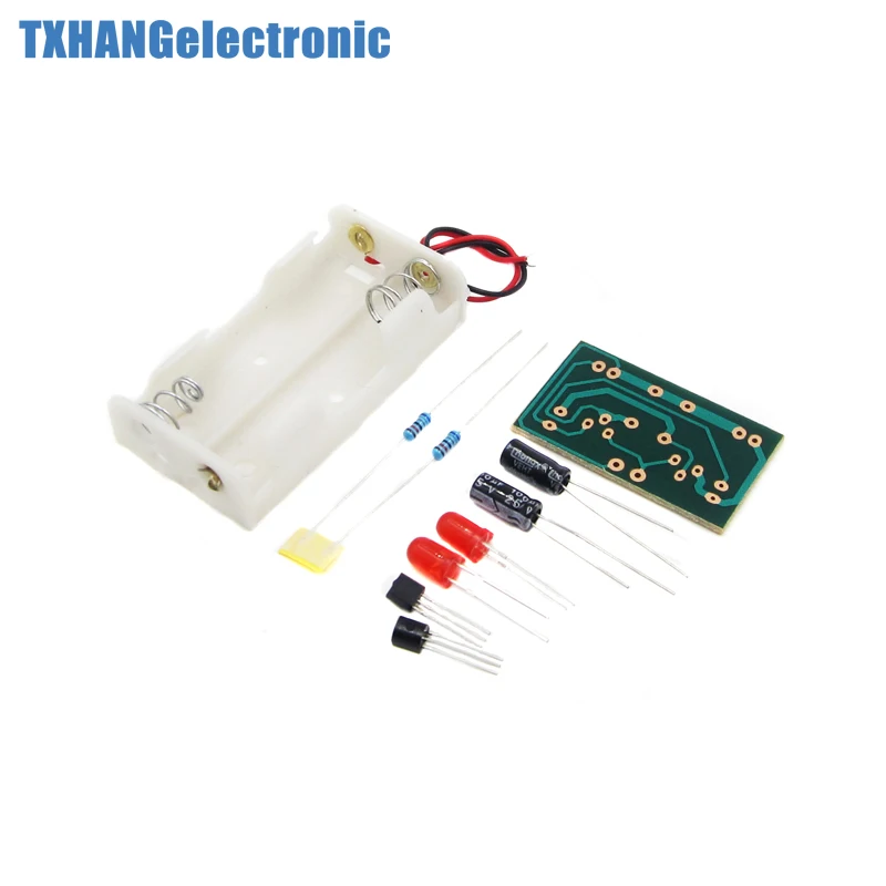 DIY Flash Circuit Multivibrator LED мигание Kit электронное производство Обучающие части