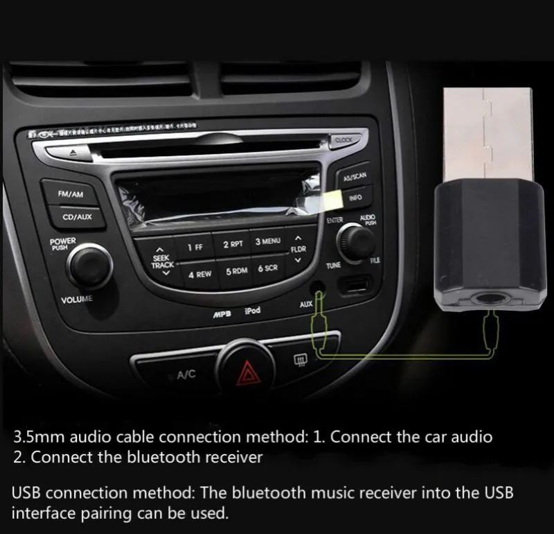 Bluetooth AUX автомобильный мини bluetooth-приемник адаптер беспроводные колонки аудио Manos