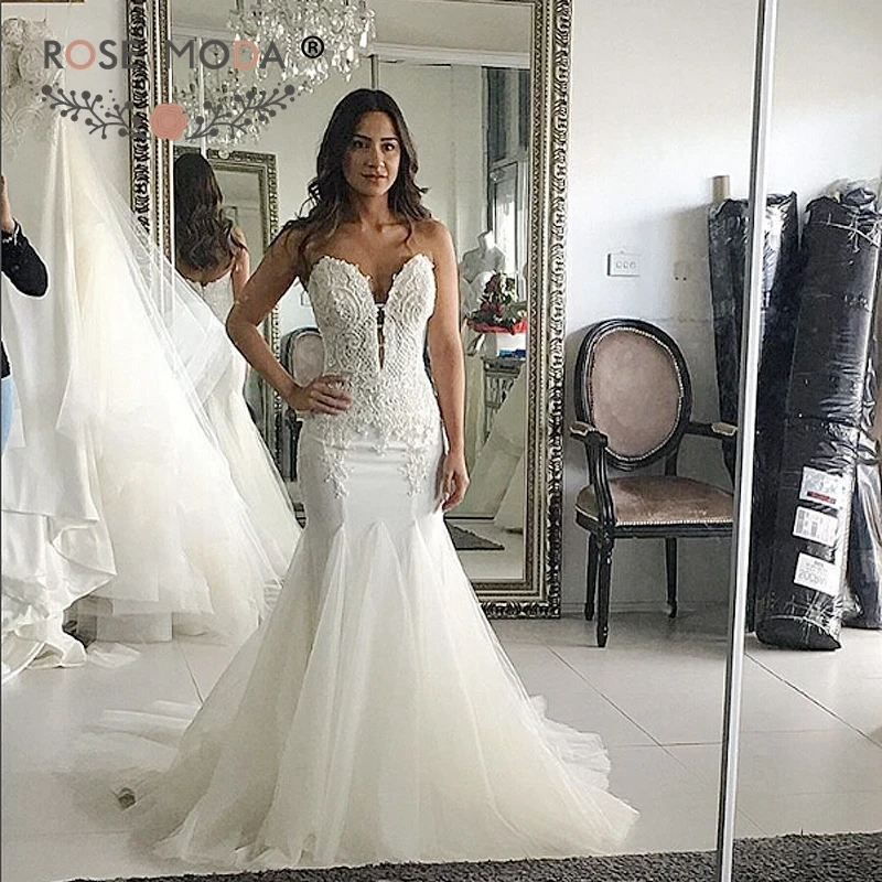 

Rose Moda Mermaid Wedding Dress 2019 Lace Bridal Dresses