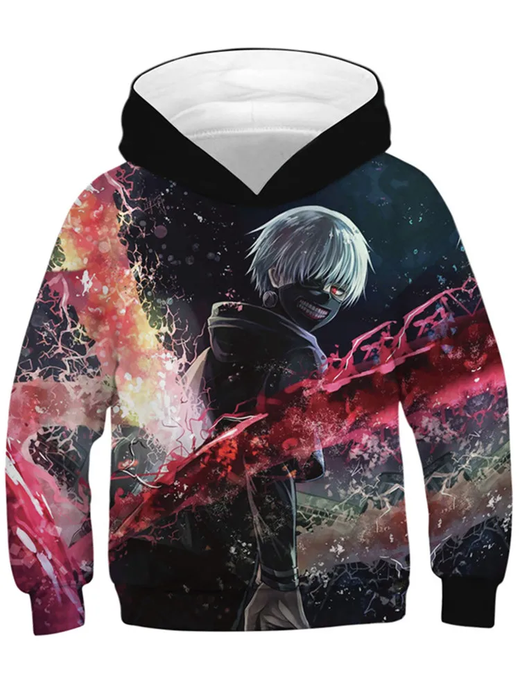Детская толстовка с объемным принтом Tokyo Ghoul Осень зима 2020 толстовки аниме Kaneki Ken