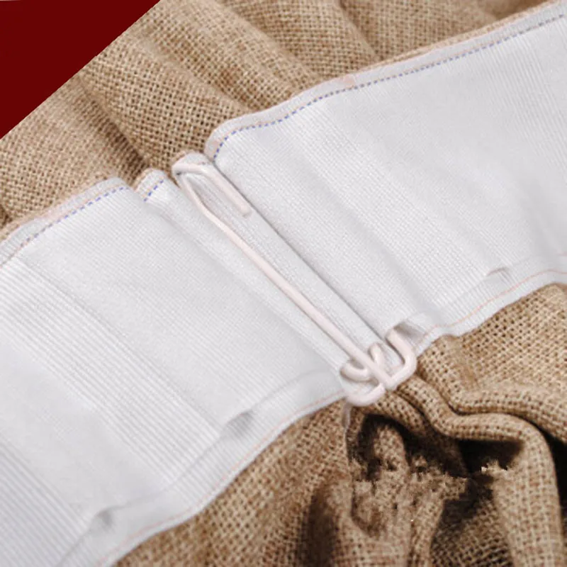 45 м/лот белая хлопковая/полиэфирная тканая плотная занавеска лента для крючков