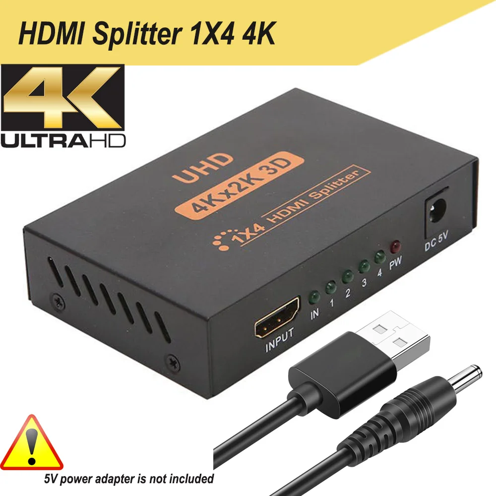 HDMI разветвитель 4K HDMI 1X2/4 HDMI 1 in 4 out 4K 1080P для STB DVD PC ноутбука PS4 HDTV проектора