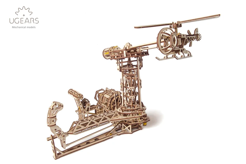UGEARS деревянная механическая сборка подарков на день рождения для пилотов Подарочная модель