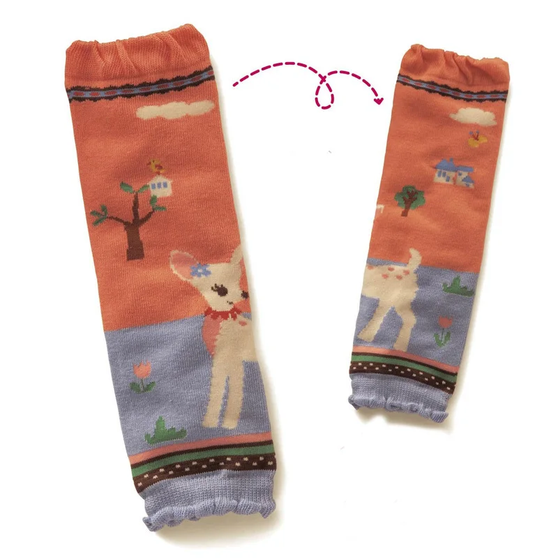 Детские гетры с героями мультфильмов милые носки для младенцев Хлопковые