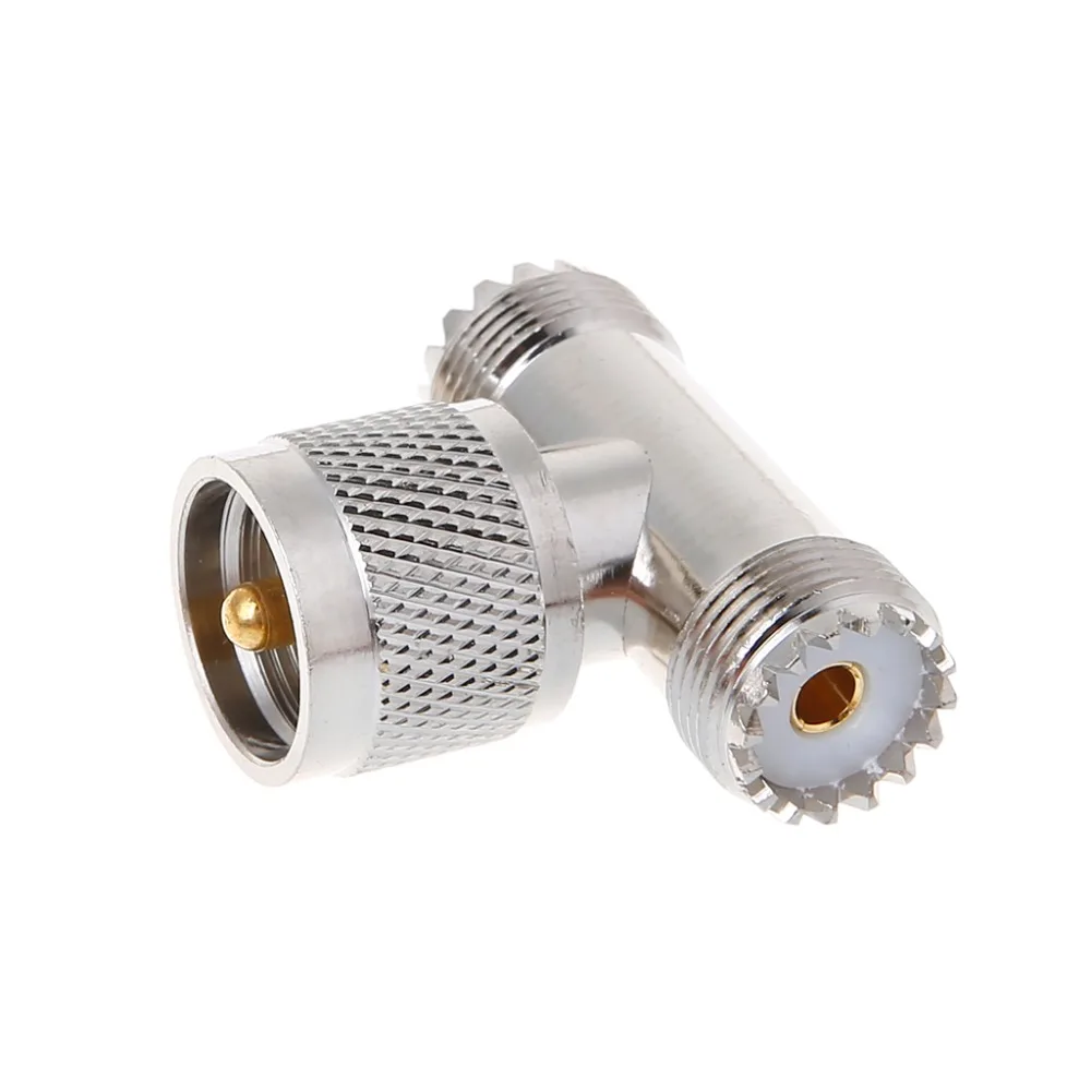 

Тройной коаксиальный переходник PL259-2 UHF (гнездо)