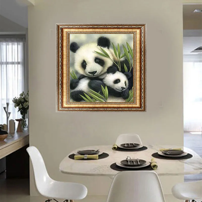 Новейшая картина с алмазной вышивкой Pandas 5D ручная работа украшение на стену для