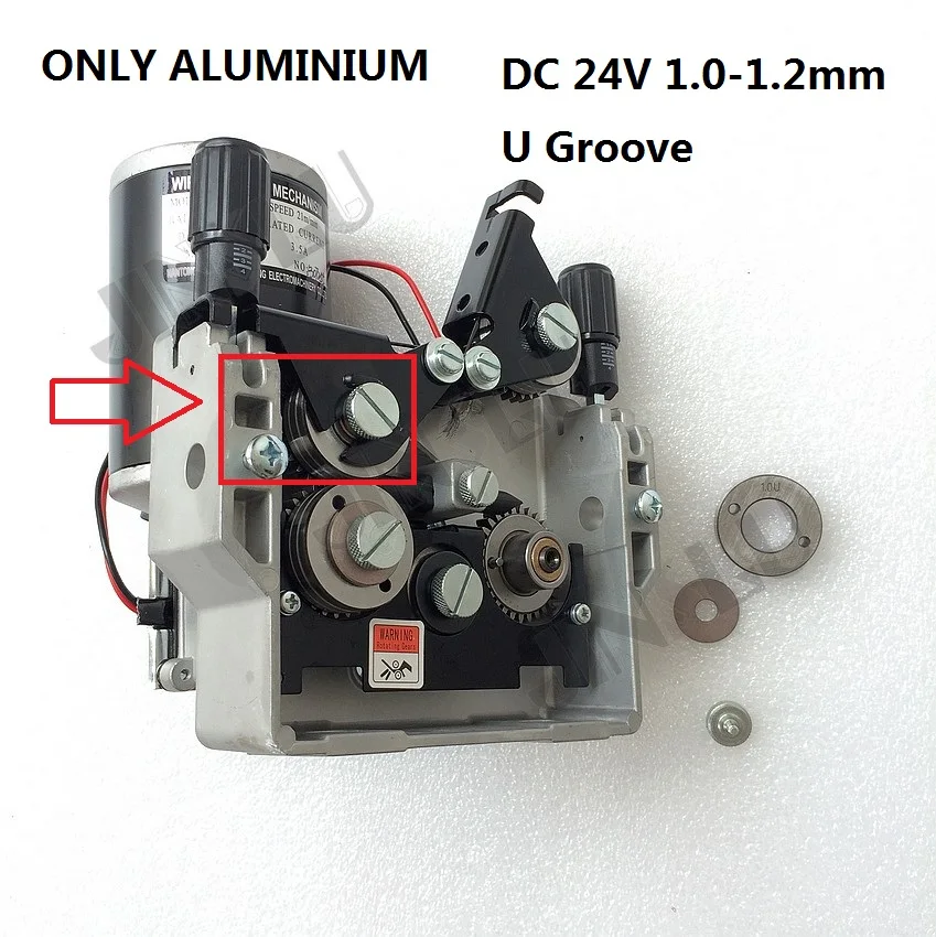 ONLY for Aluminium Wire 76ZY-04  Mig Wire Feeder Motor Feeding Machine DC24 1.0-1.2mm 2.0-21m/Min 1PK MIG MAG Welding Machine