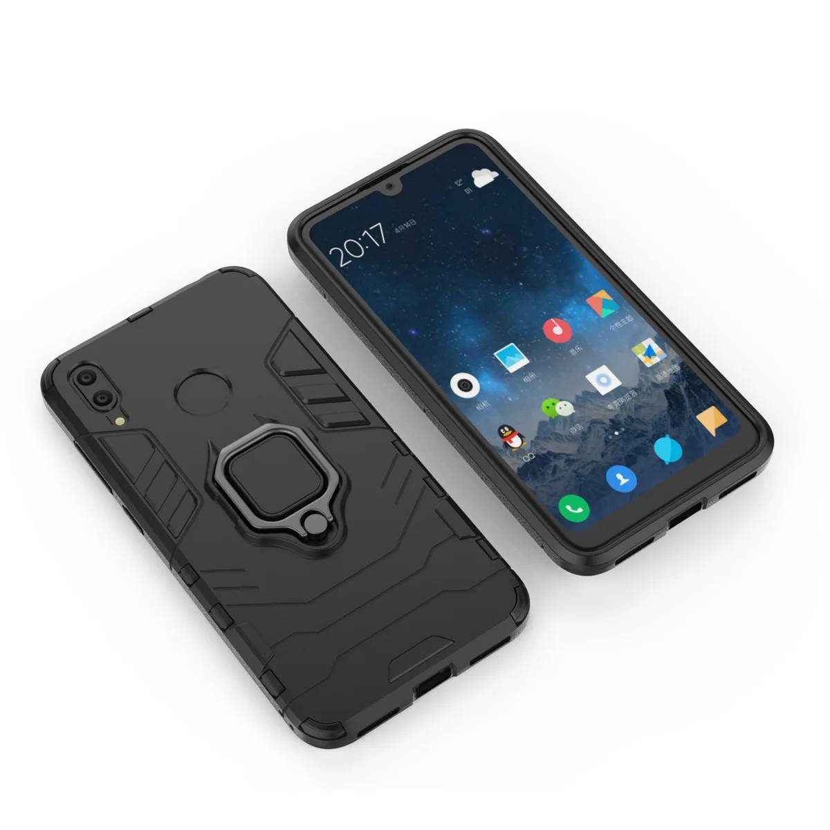 Металлическое кольцо основа для huawei MATE 20 PRO Lite 10 9 20X чехол Armor Kickstand Гибридный