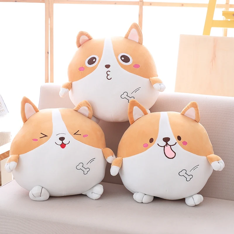 Adorable corgi dog puppy doll plush toys software girl heart baby to warm his hands hold pillow sleep MOE | Игрушки и хобби