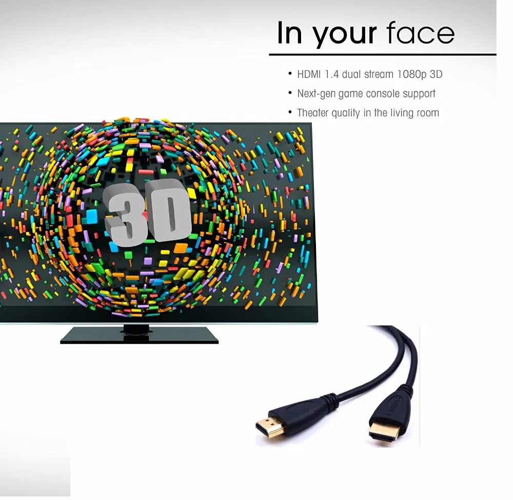0,5 м 1 м 1,5 м 2 м 3 м 5 м 10 м HDMI кабель видео кабели позолоченный 2,0 1080P 3D кабель для HDTV сплиттер коммутатор