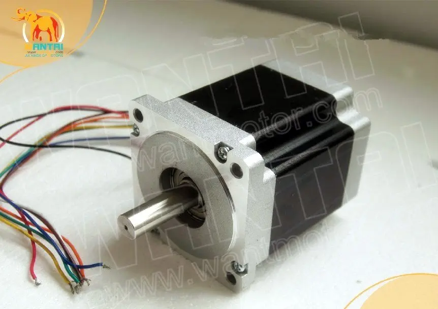 Отличный ЧПУ! Wantai 4 оси Nema34 шаговый двигатель 85BYGH450D 007 890oz in + Драйвер DQ860MA 80V 7.8A 256
