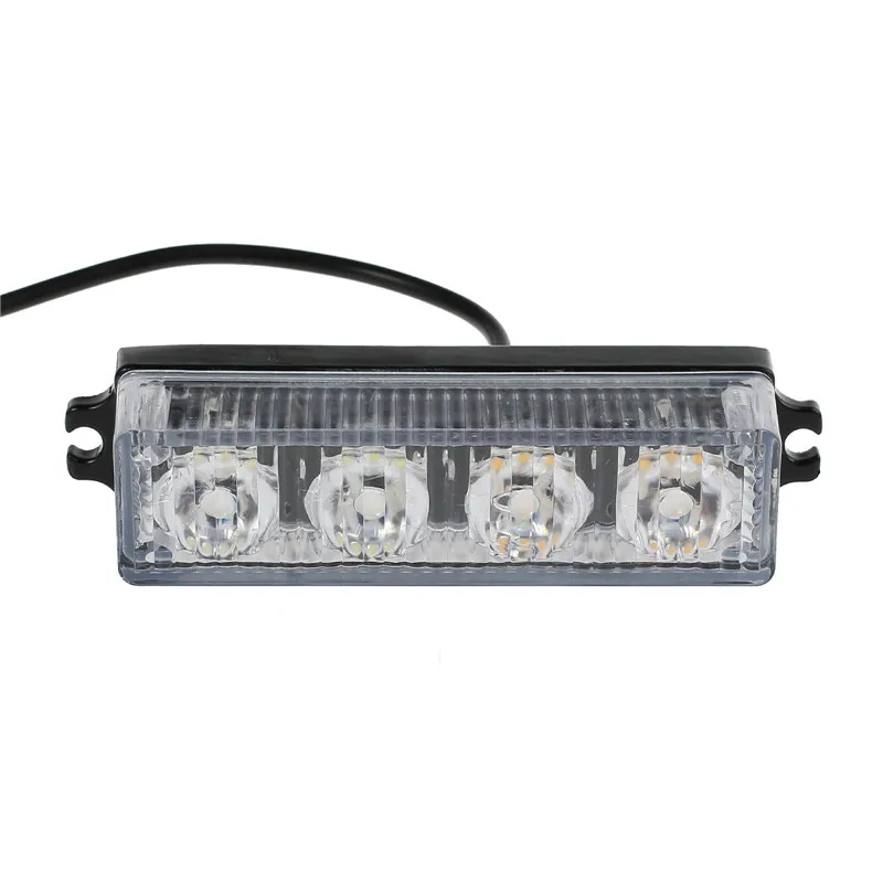 Proster 2 шт. янтарь + белый 4 светодиодных автомобилей Предупреждение свет DC12V ~ 24 V