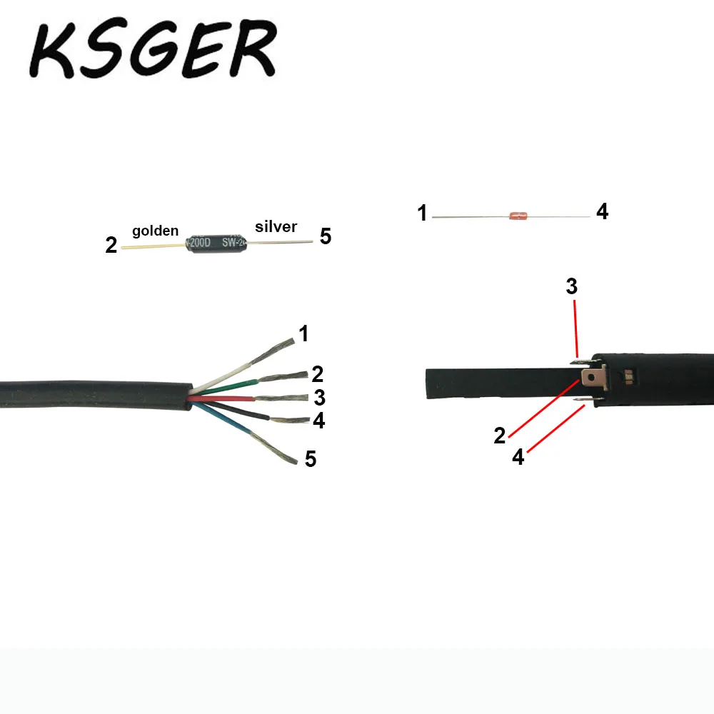 KSGER V2.1S цифровой STM32 OLED 1,3 Размер экрана T12 регулятор температуры батареи 5 ядерный силиконовый провод 9501 набор паяльных ручек