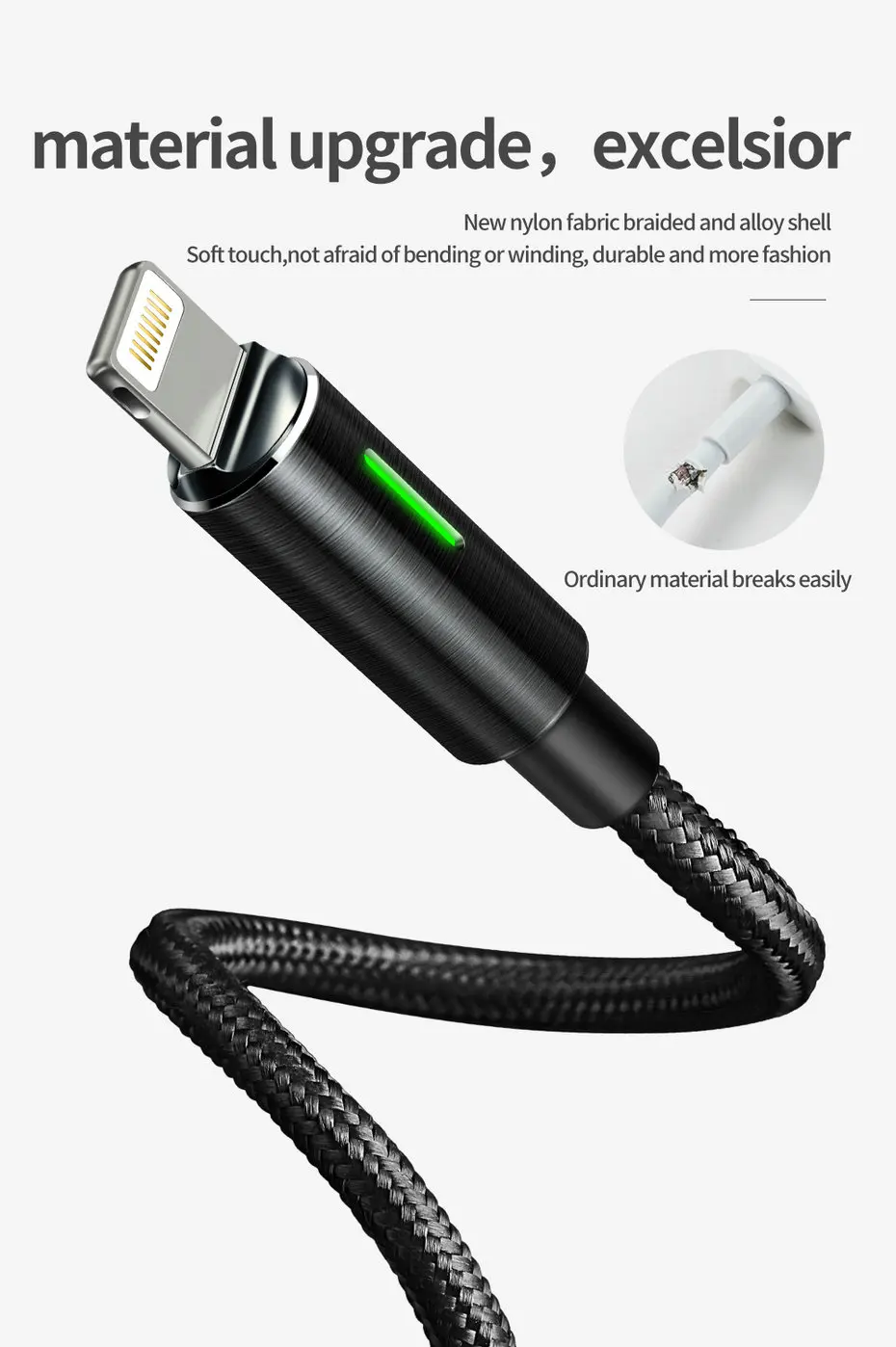 Mcdodo Lightning-USB кабель для iPhone X Xs Max 8 Plus Авто разъединитель провод для быстрой зарядки для iPhone 7 6s iPad кабель синхронизации данных