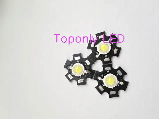 Chips de Bridgelux Lâmpada com Estrela Conduziu a Iluminação Branco Frio w Alta Potência Levou Diodo Pcb Dc3.4-3. 8 v 220-240lm Faça Você Mesmo Souce 1000 Pcs 12000 k 3