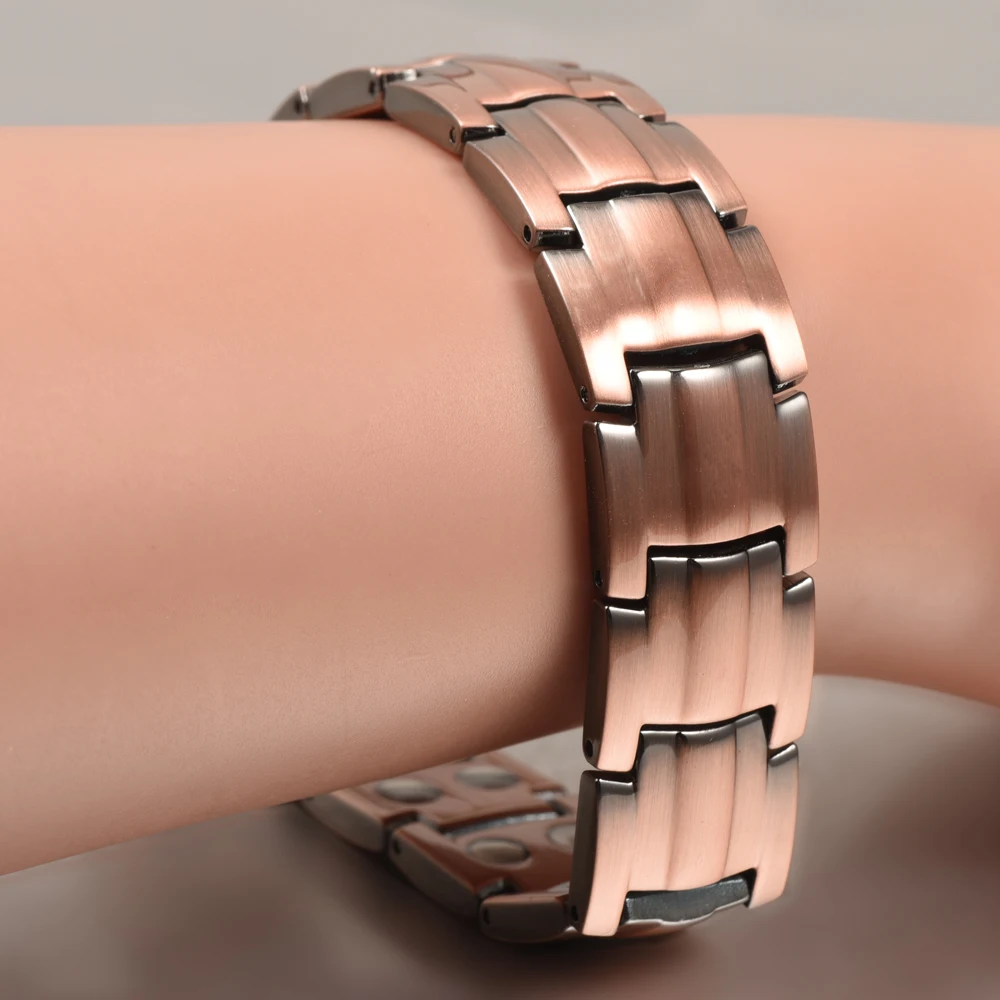 Inox Jewelry Pure Copper life Bracelet Bangle For Men Women Health Magnetic Therapy Hand Bracelets |