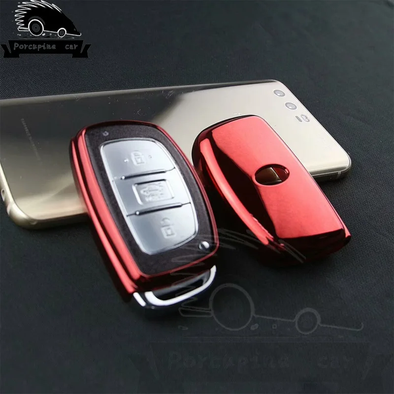 Чехол для автомобильного ключа из ТПУ Hyundai Hb20 Solaris I30 IX20 Crete Getz IX25|3 keys|fob chaini30 key case |