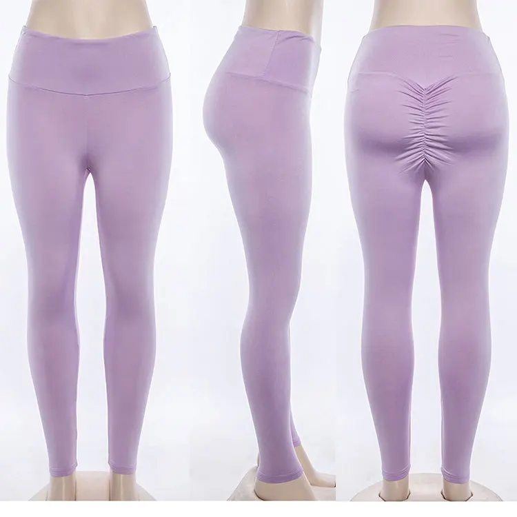 Scrunch Butt Leggings Gym Pant High Waist Elastic Sexy Yoga Pants Women Push Up Sports | Спорт и развлечения