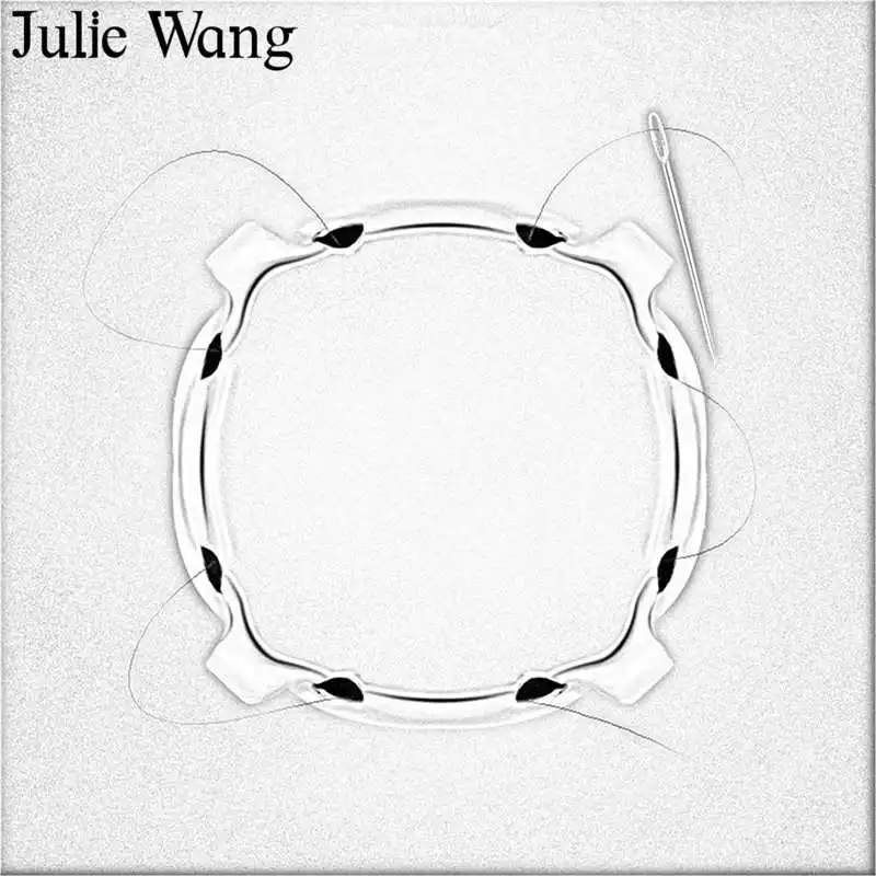 Julie Wang 50 шт. 8-18 мм стеклянные круглые стразы с кабошоном кристальная