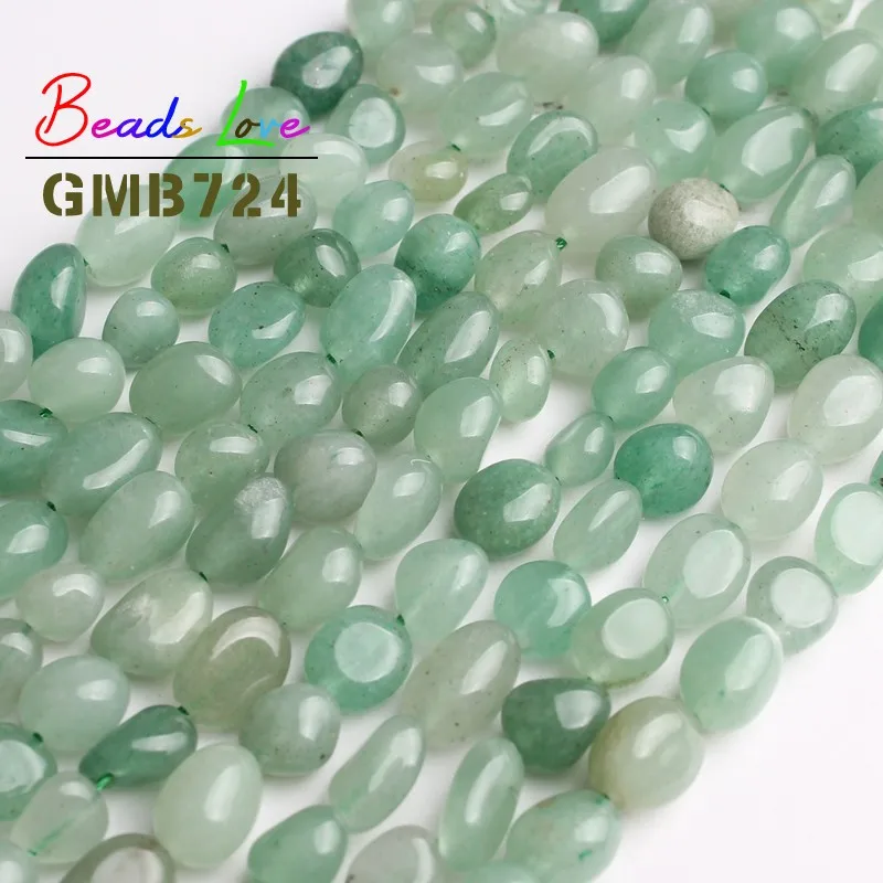 6-8MM Natural Stone Irregular Green Aventurine Loose Spacer Beads For Jewelry Making DIY Bracelet Necklace Jewellery 15 Inches | Украшения