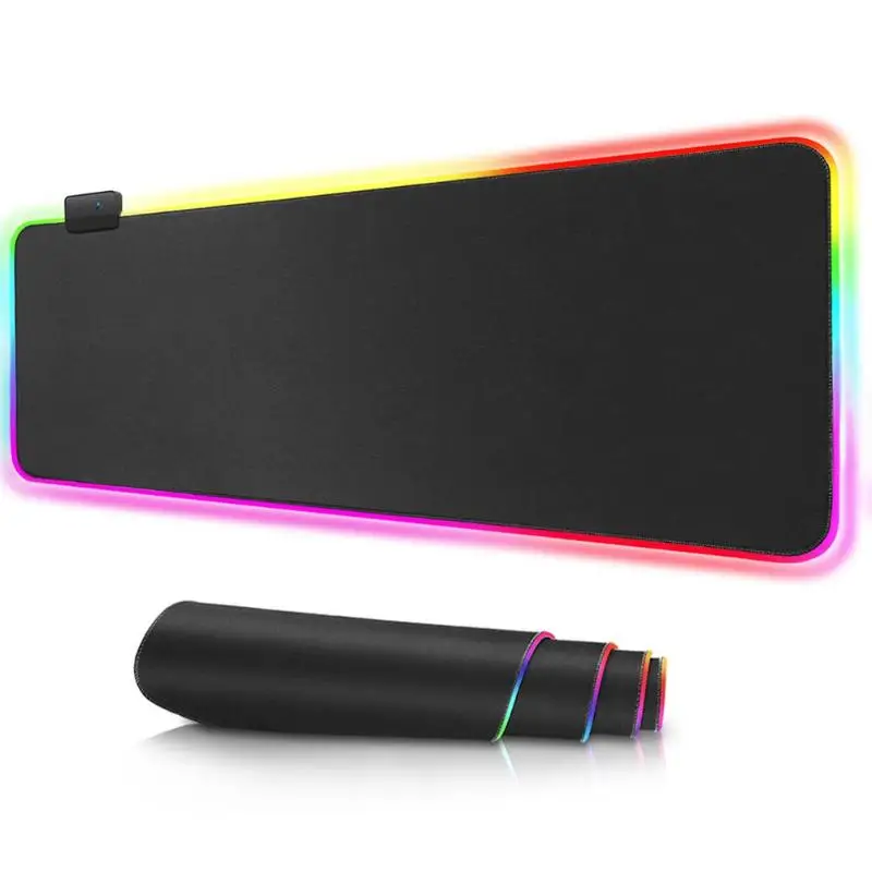 VODOOL большой светодиодный RGB коврик для мыши USB Проводная диммируемая подсветка игровой геймер Коврик для мыши настольная клавиатура Коврик для мыши для компьютера ноутбука