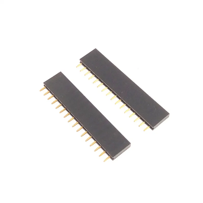 10 шт./лот 16 pin одиночное женское сиденье 2 54 мм расстояние 1*16P прямое основание иглы