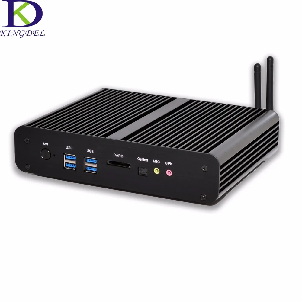 Kingdel i7 Haswell NUC Core 4500U безвентиляторный мини ПК домашний кинотеатр персональный