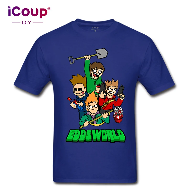 ICoup мужской Eddsworld EW 100% хлопок с коротким рукавом | Мужская одежда