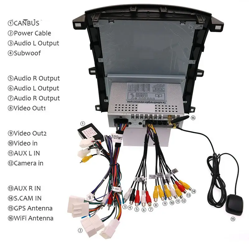 16-дюймовый автомобильный стерео DVD GPS-навигатор Tesla Android головное устройство