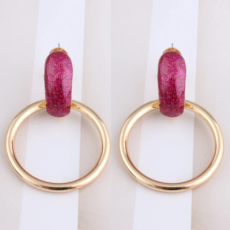 Большие серьги подвески NeeFu WoFu из цинкового сплава большие длинные с