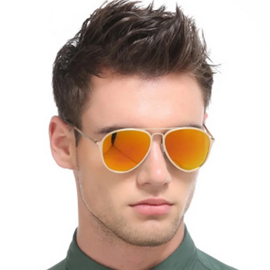 

AOUBOU Polarized Sunglasses Men Classic Stainless Steel Super Elastic Round Colorful Pilot Sun Glasses Gafas de sol hombre 6215
