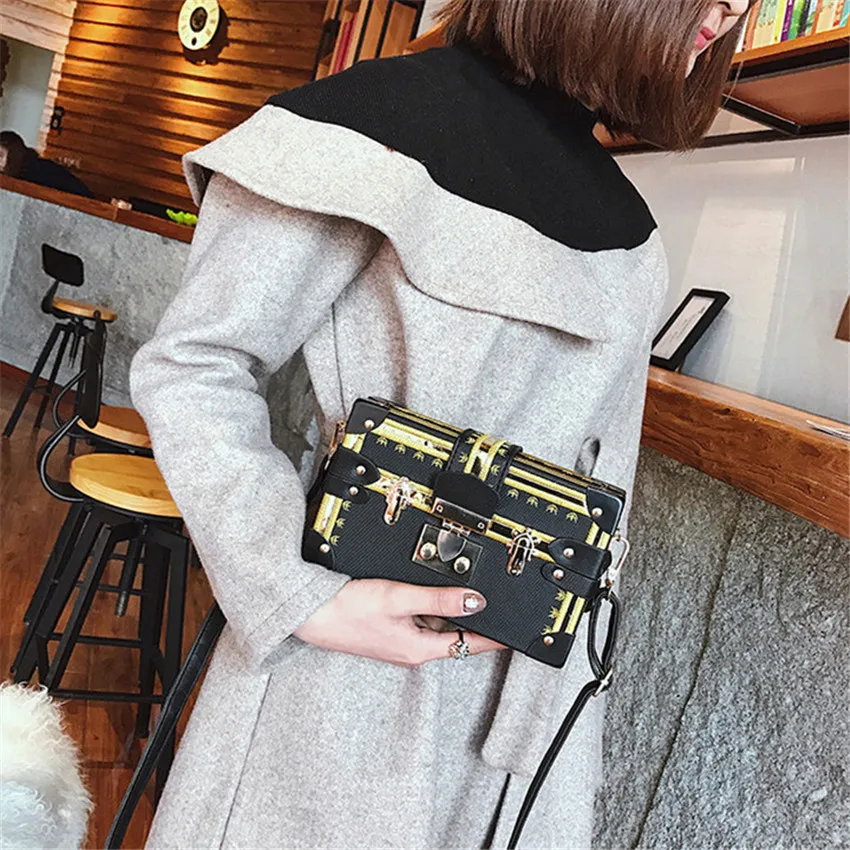 Женская винтажная Сумка клатч TOYOOSKY маленькая сумка мессенджер в стиле ретро с