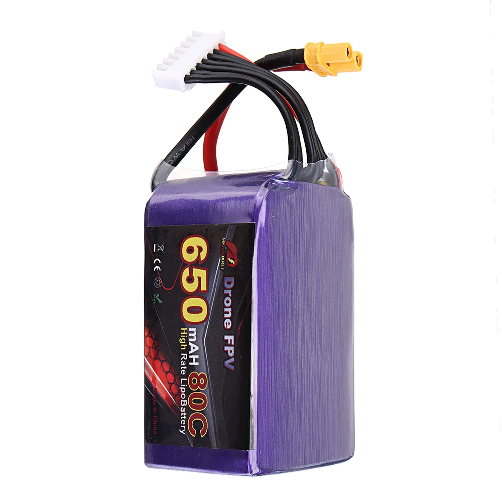 My Red Beret 22.2V 650mAh 80C 6S Lipo Battery For FPV RC Drone | Игрушки и хобби