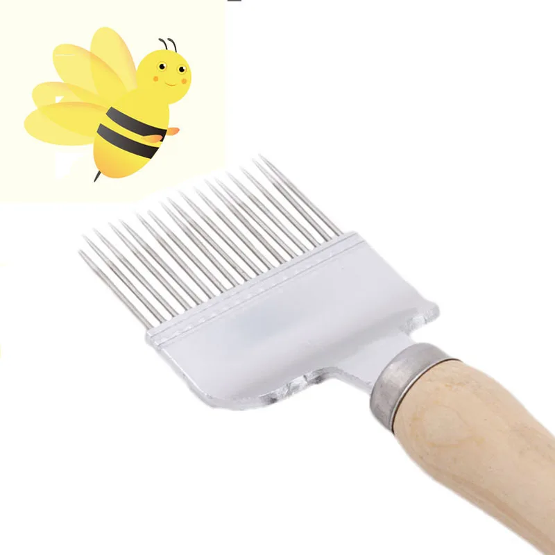 

17Pin Needles Uncapping Fork Bee Honey Sparse Rake Shovel Beekeeping Supplies Tools Remove Beehives Impurities
