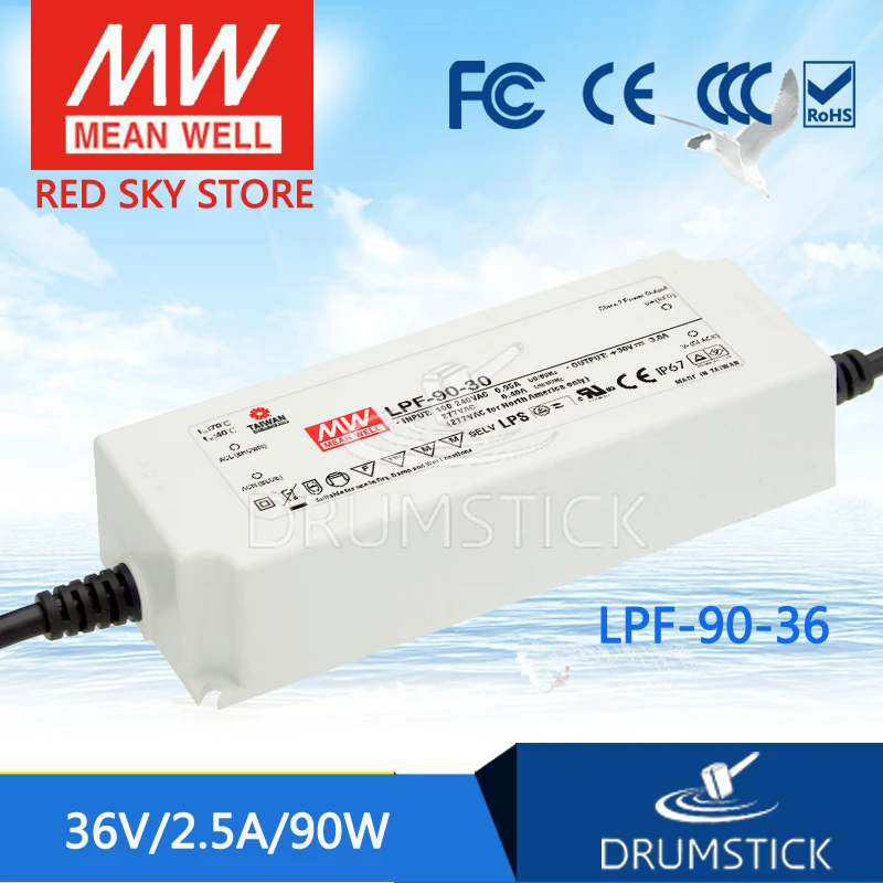 Meanwell LPF 90 36 В 2.5A meanwell Вт одиночный выход Индикатор импульсный источник питания|switch