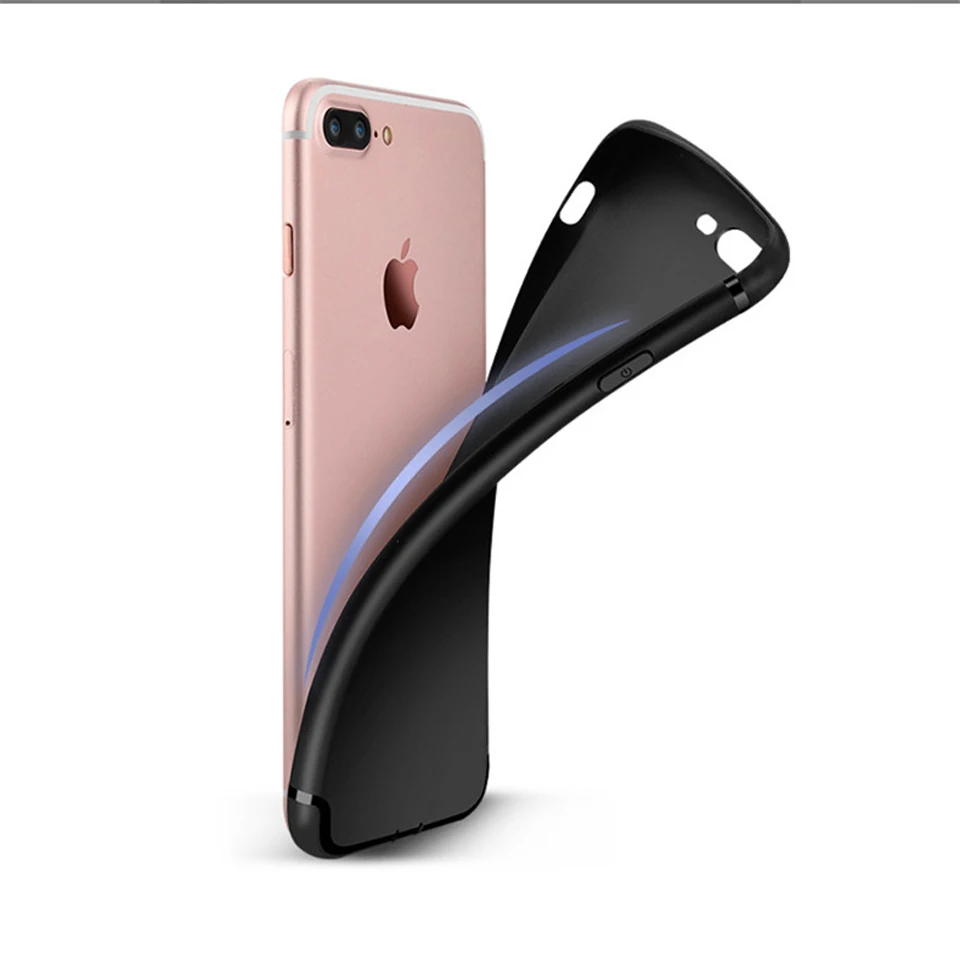 Ультратонкий резиновый матовый чехол для iphone 7 Plus SE 5 5S 6 6s 8 X Samsung Galaxy Note S8 S6 S7 Edge