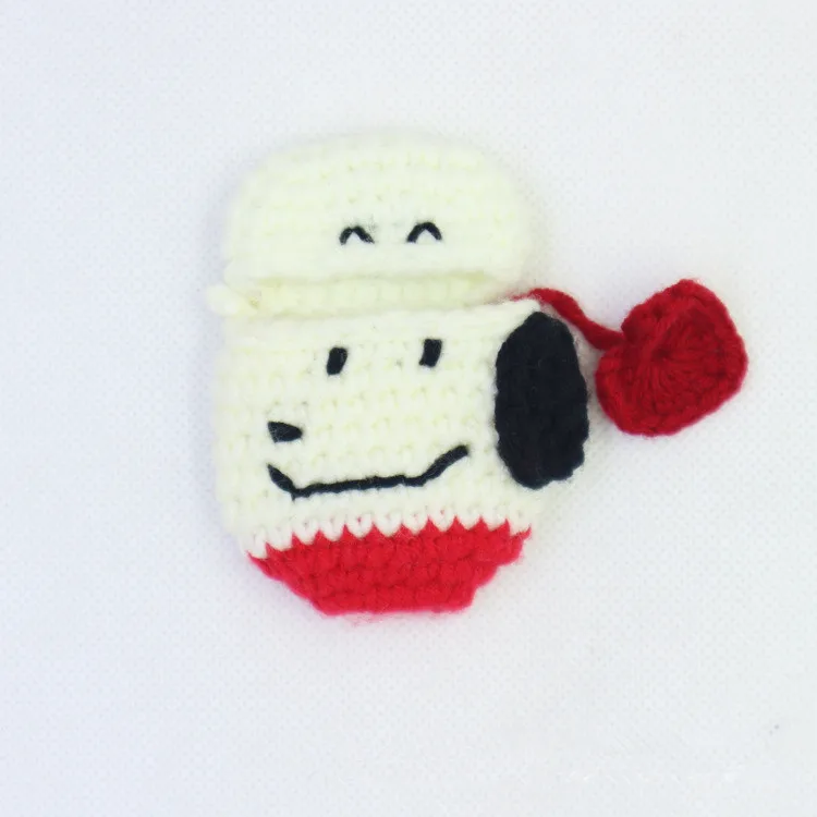 Handmade Crocheted Knitting DIY Craft Dust Covers for Airpods Bluetooth Headset Charging Case Protector | Дом и сад