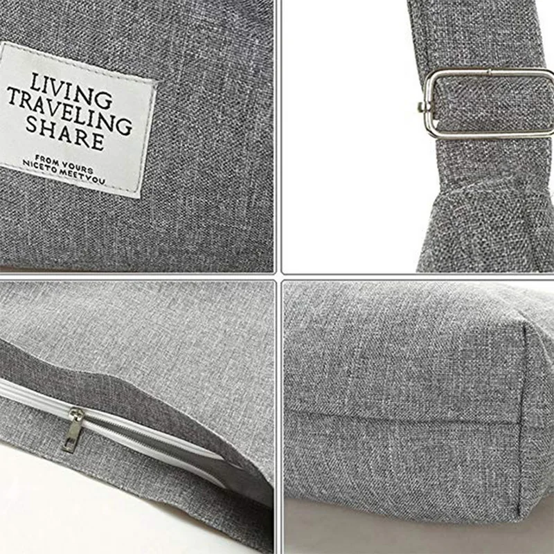 Adiputent Женская Повседневная Холщовая Сумка на плечо сумка тоут сумки большая