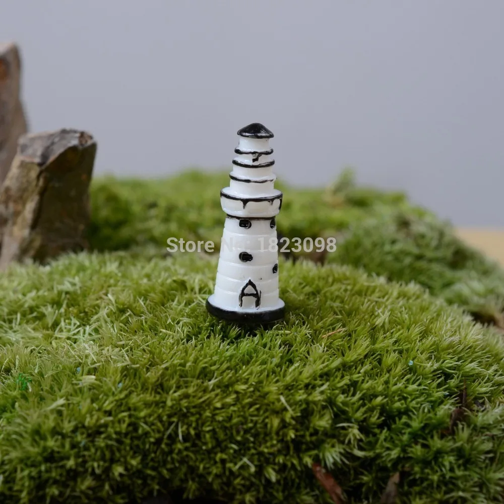 1 шт./лот мини Башня Смолы небольших зданий 3 5 см Фея садовый Декор ремесла