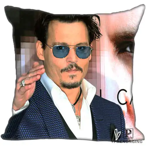 Pillowcase Для наращивания с лучшими продажами от Джонни Деппом(2) Наволочка на подушку, спальня дома квадратная Наволочка на молнии(с одной стороны)#190404-01-106 - Цвет: Pillowcase