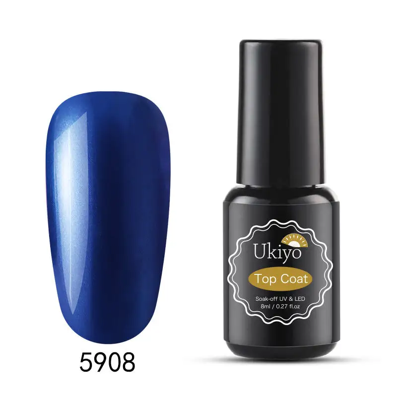 5908-8ML Ukiyo 8 мл металлический зеркальный эффект лак для ногтей замачиваемый УФ светодиодный Гель-лак Полупостоянный маникюр Дизайн ногтей эмаль лак для ногтей - Цвет: 5908-8ML