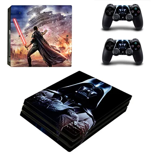 Звездные войны Дарт Вейдер PS4 про кожу Стикеры для sony Игровые приставки 4 консоли и 2 контроллеры PS4 про кожу Стикеры s Наклейка виниловая - Цвет: YSP4P-0417