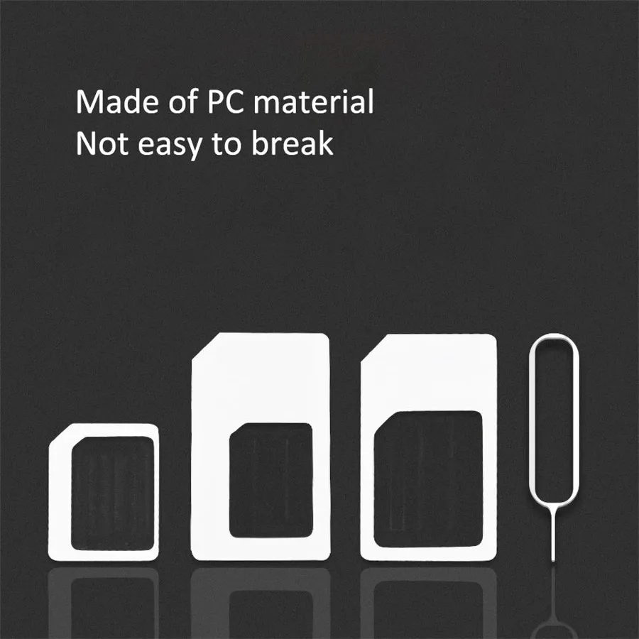 Olaudem SIM карты адаптер для iphone Xiaomi 4 в 1 адаптеры sim карт Nano Micro Стандартный