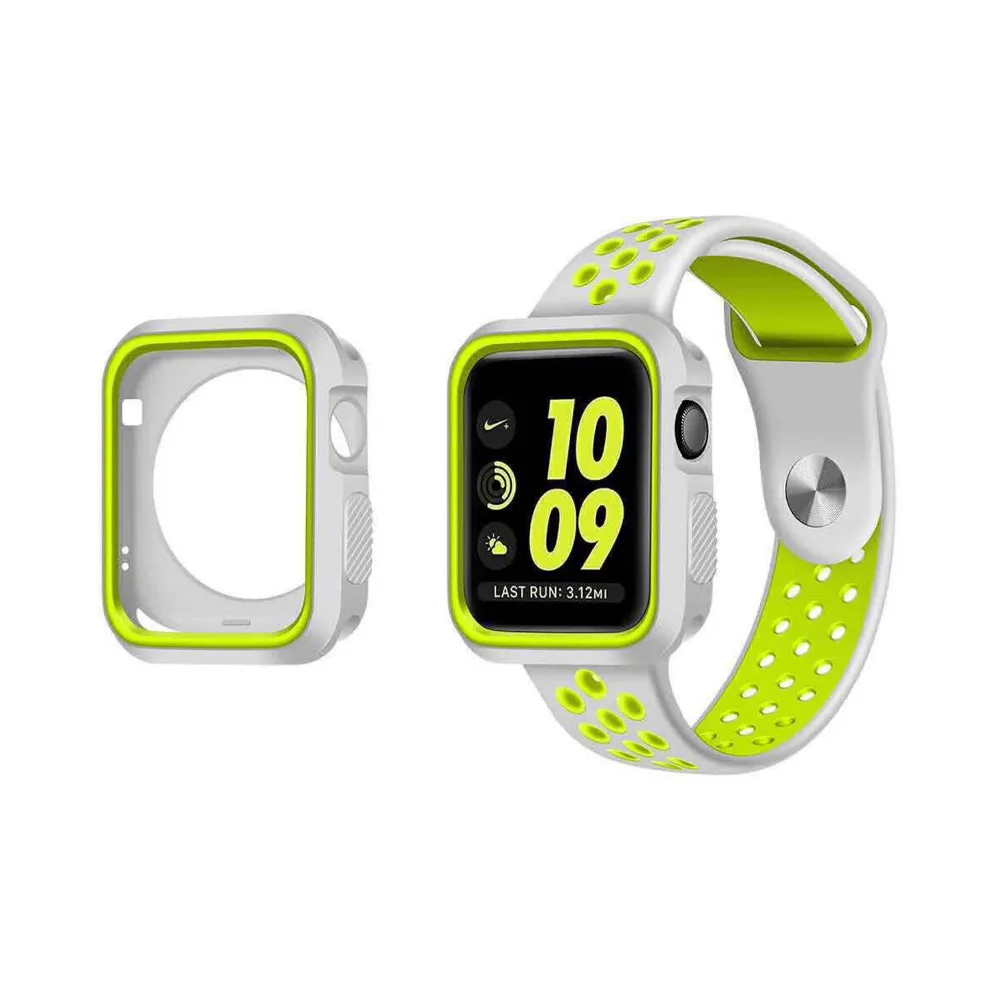 Чехол для Apple Watch, ремешок, чехол 42 мм, 38 мм, iwatch series 4, 3, 2, 1, ремешок 44 мм, 40 мм, аксессуары, рамка, силиконовый защитный чехол