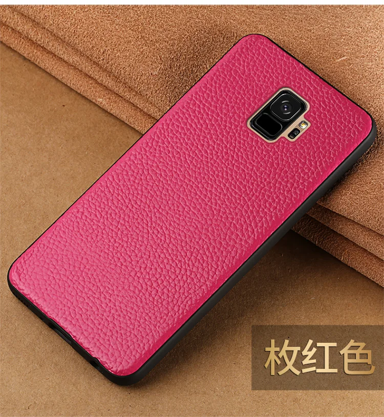Чехол для телефона для samsung Galaxy S9 Plus Note 8 9 S7 край S8 A3 A5 A7 J3 J5 J7 личи накладка с текстурой под кожу питона