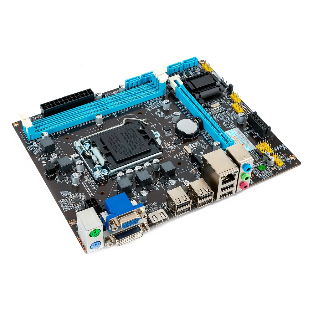 Huanan Zhi H61 M-ATX материнская плата H61 для Intel LGA 1155 Поддержка i3 i5 i7 DDR3 1333/1600 МГц 16 Гб SATA2.0 USB2.0 VGA HDMI