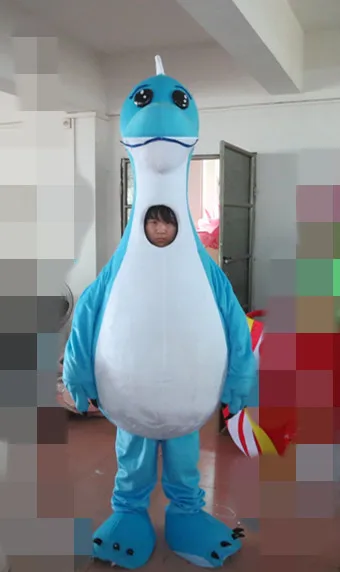 

cosplay costumes Blue Dragon Mascot Costume for Halloween party