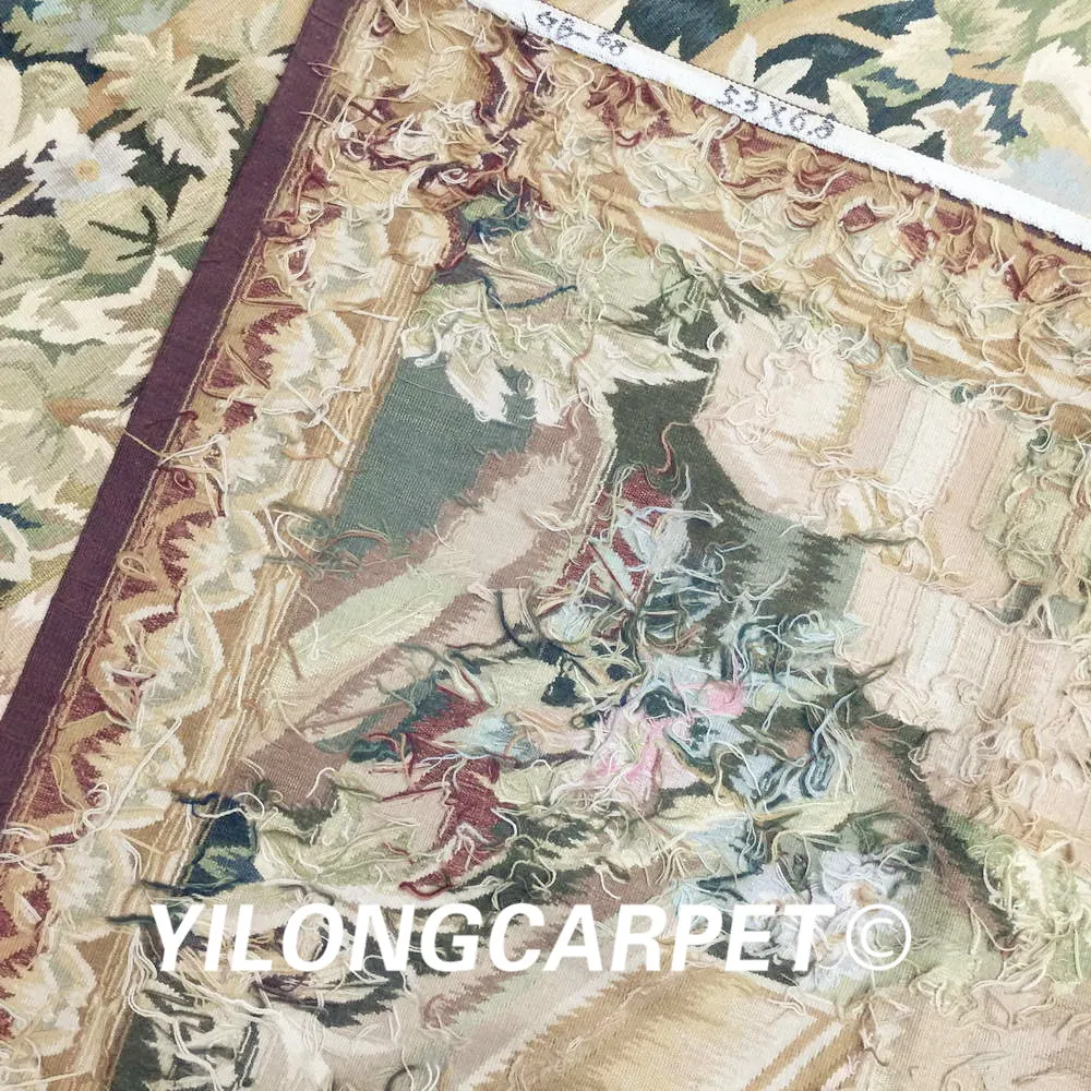 Yilong 5 3 &quotx 6 8&quot Настоящая Гобеленовая Картина гобелен настенный чистый шерстяной