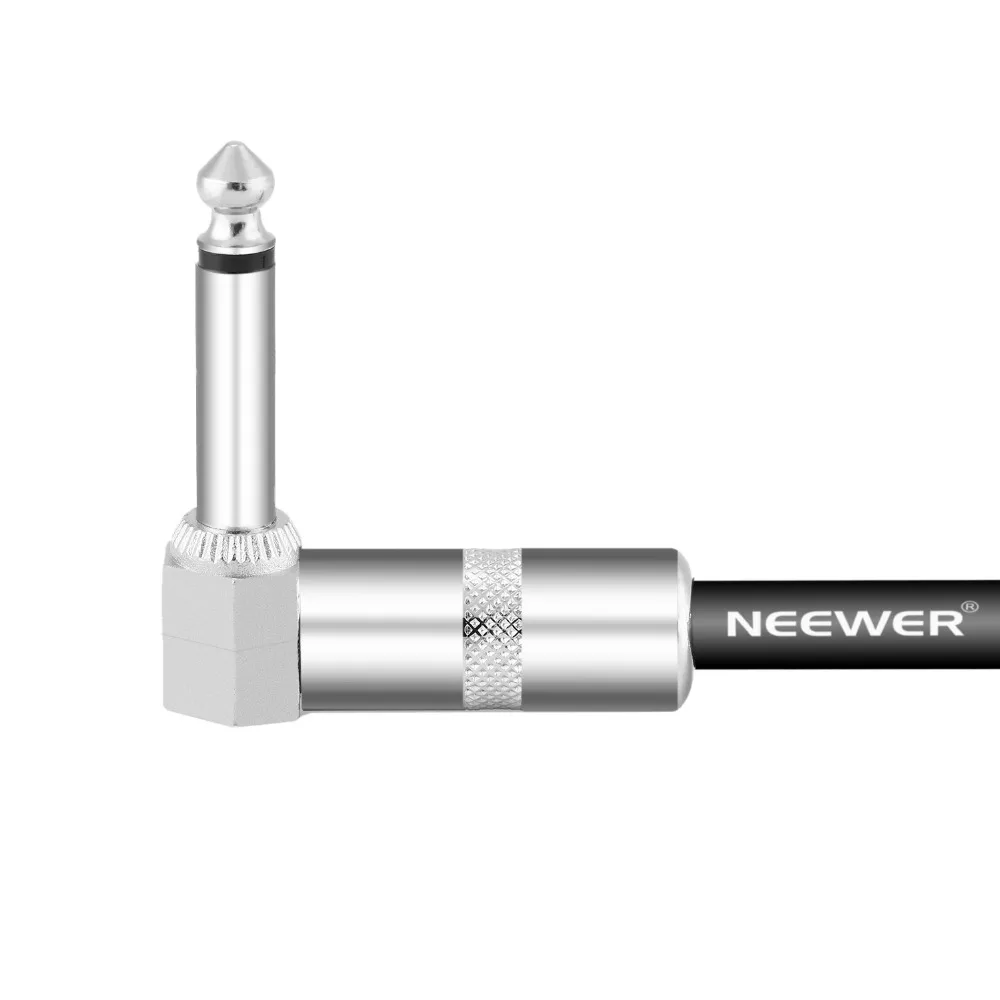 Патч Кабель Neewer для гитары 1/4 дюймовые заглушки под прямым углом 12 дюймов/30 см